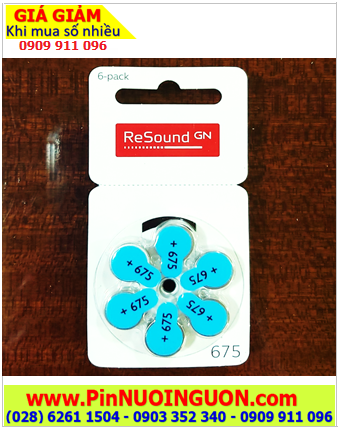 Pin máy trợ thính ReSound PR44, Pin 675 _Pin máy điếc ReSound PR44/675 chính hãng /X.xứ Đức